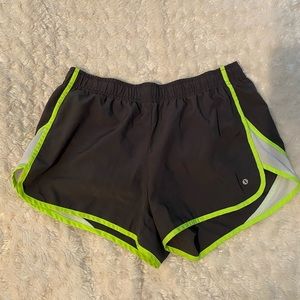Neon Green/Yellow & Gray Atheltic Shorts